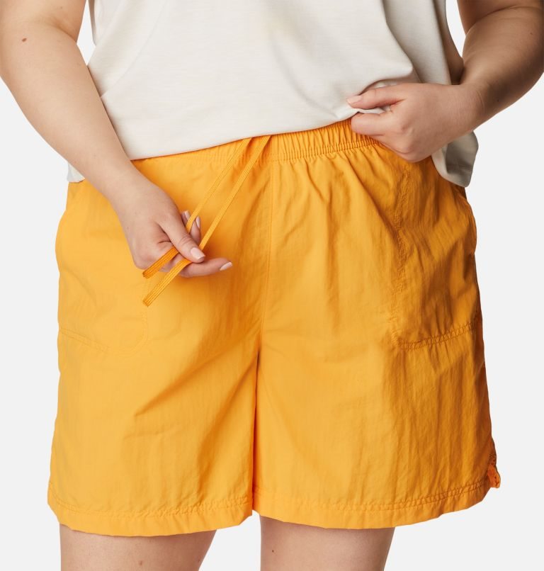 Women's Columbia Sandy River Shorts Mango | Plus Size CA-C01A5
